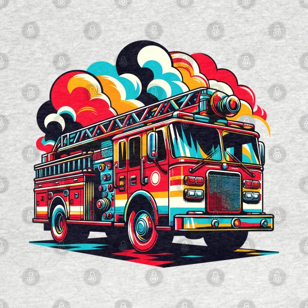 Fire Truck by Vehicles-Art